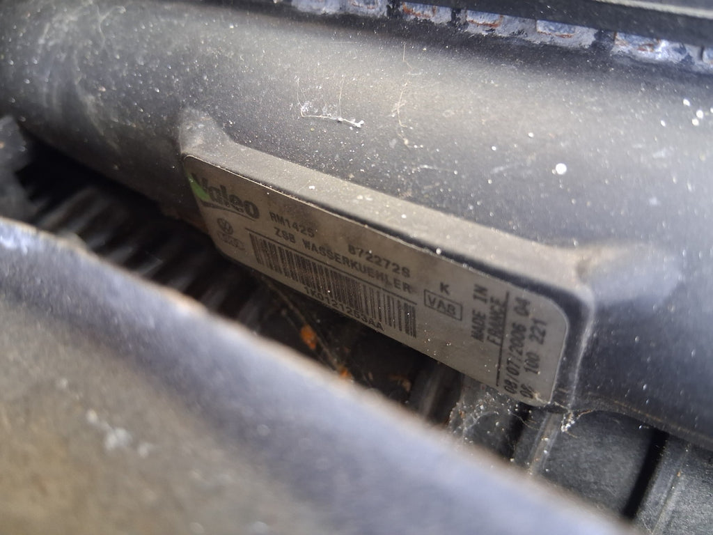 2008 VOLKSWAGEN VW GOLF MK5 1.9 DIESEL RADIATOR RAD PACK 1K0121253AA
