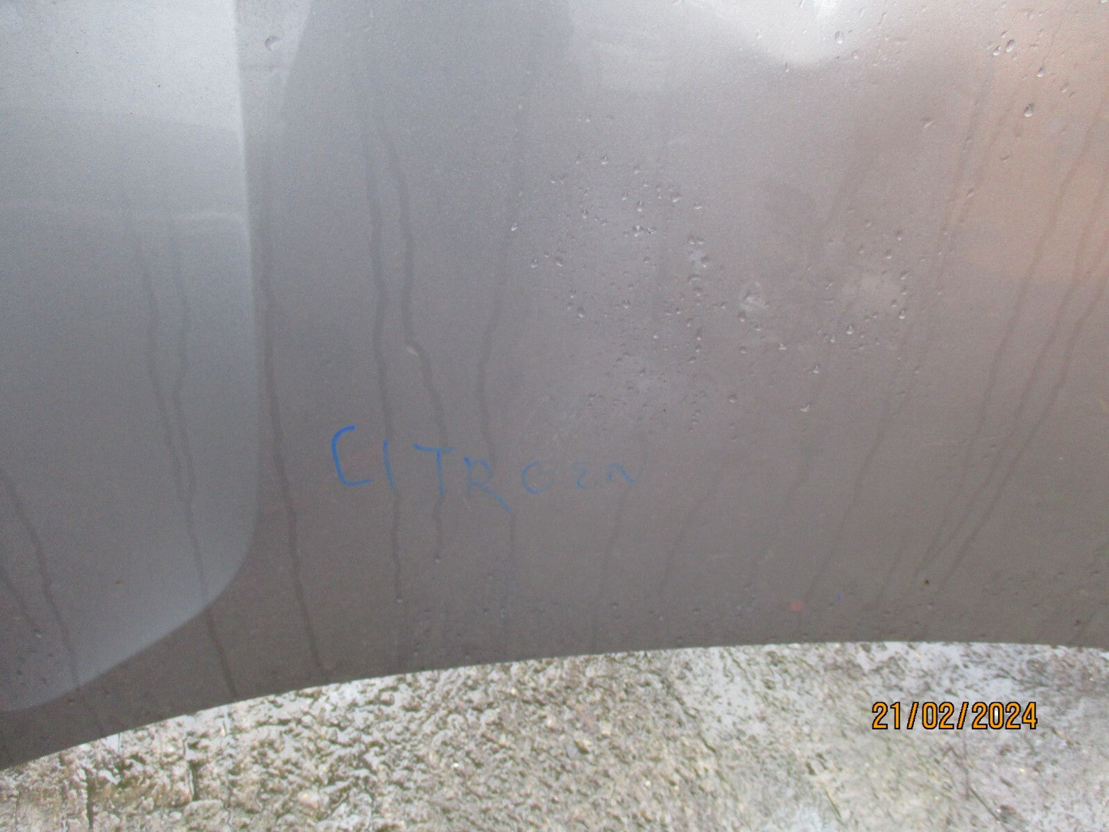CITROEN C5 AIRCROSS 2022 FRONT BONNET HOOD SILVER GREY DAMAGED