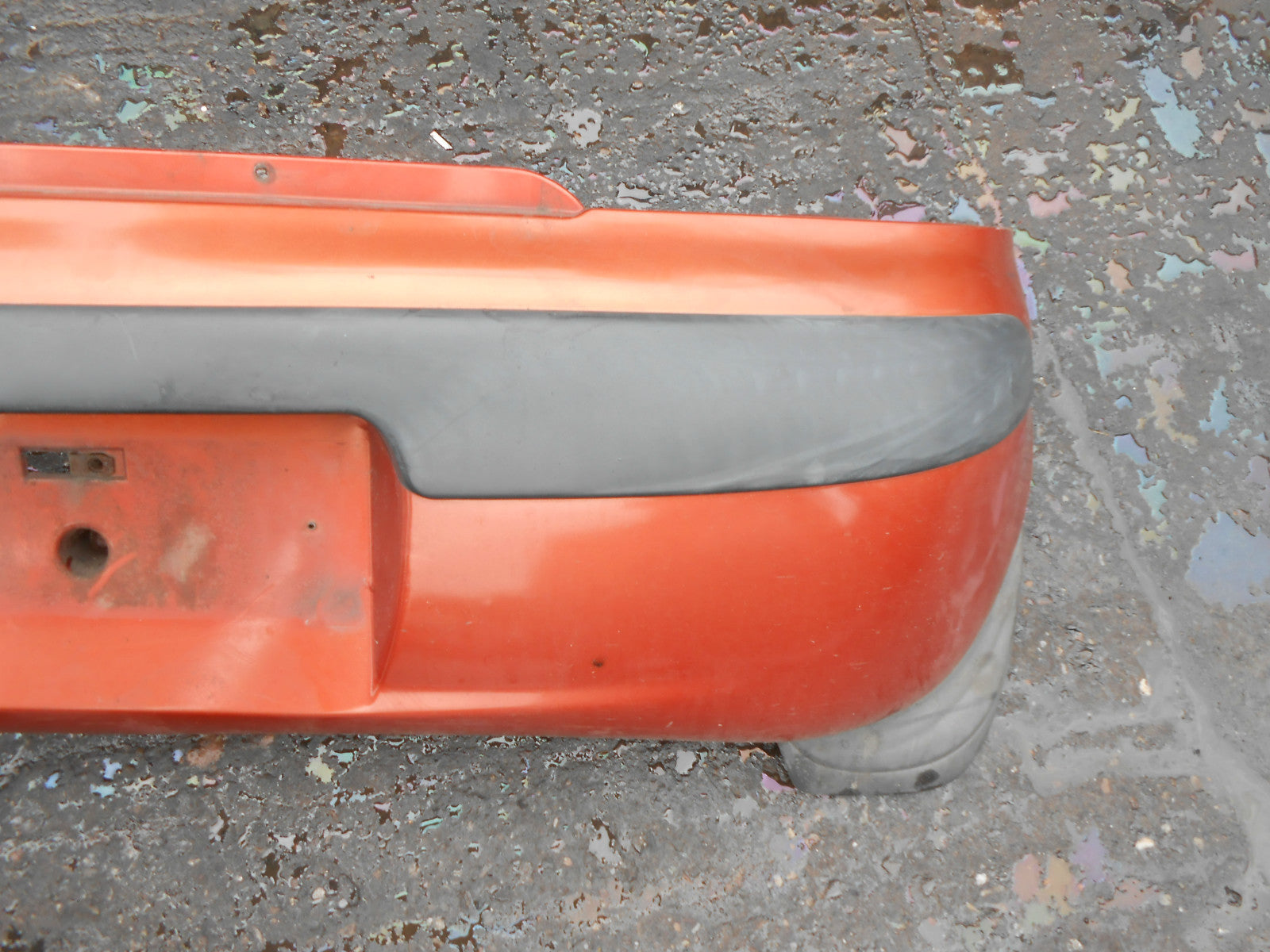 DAWOO MATIZ 1999 COMPLETE REAR BUMPER ORANGE