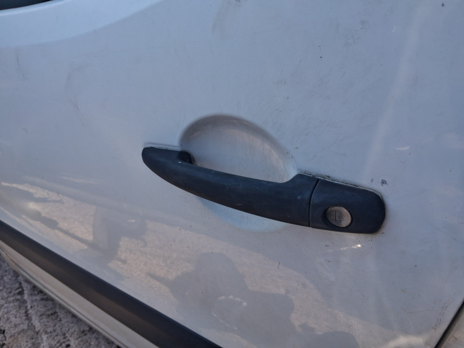 2015 PEUGEOT PARTNER MK2 NSF PASSENGER SIDE FRONT LEFT EXTERIOR DOOR HANDLE