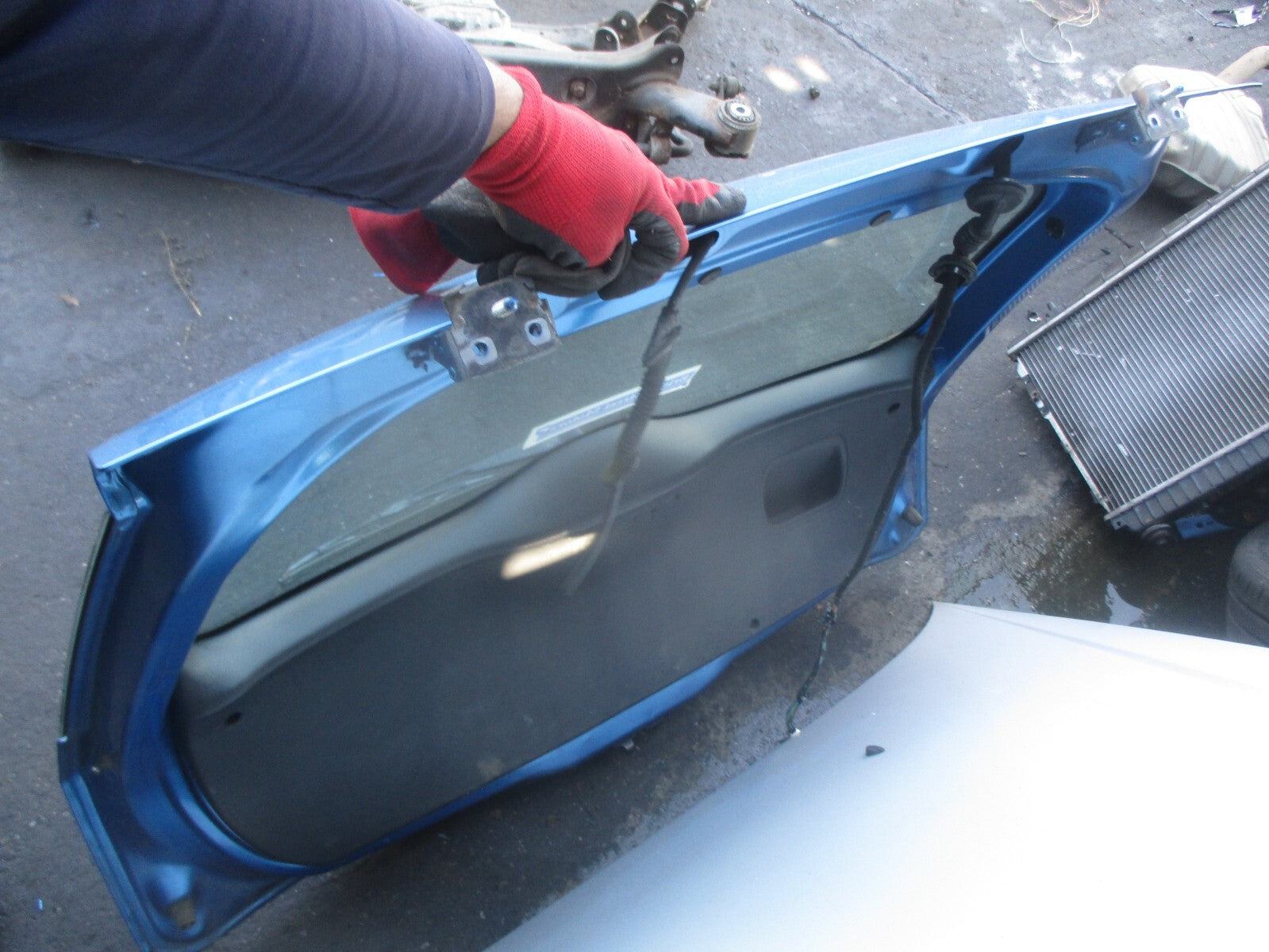 FORD FIESTA 2005 MK6 3 DOOR TAILGATE BOOTLID BLUE