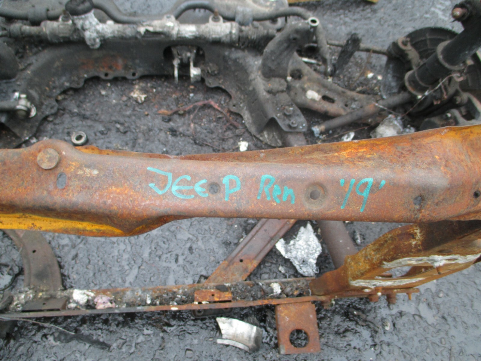 JEEP RENEGADE 2019 2WD COMPLETE FRONT AXLE SUB FRAME ANTI SWAY ROLL BAR FIRE 🔥