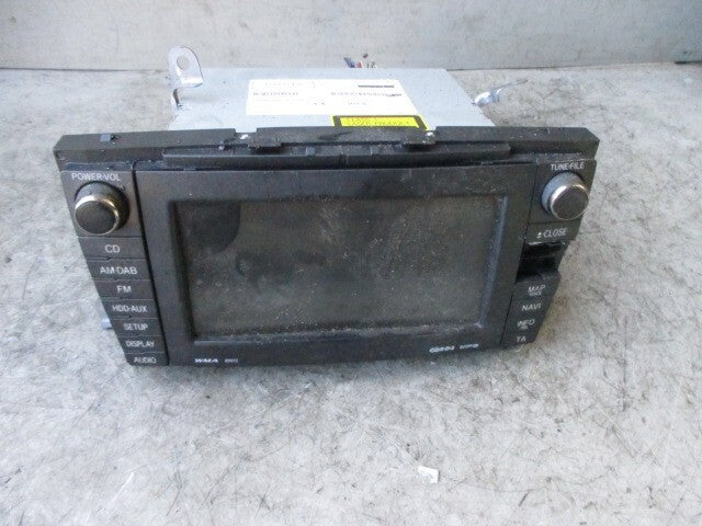 TOYOTA AVENSIS MK3 T270 2011 RADIO MEDIA PLAYER HEAD UNIT DAMAGED 8612020A80