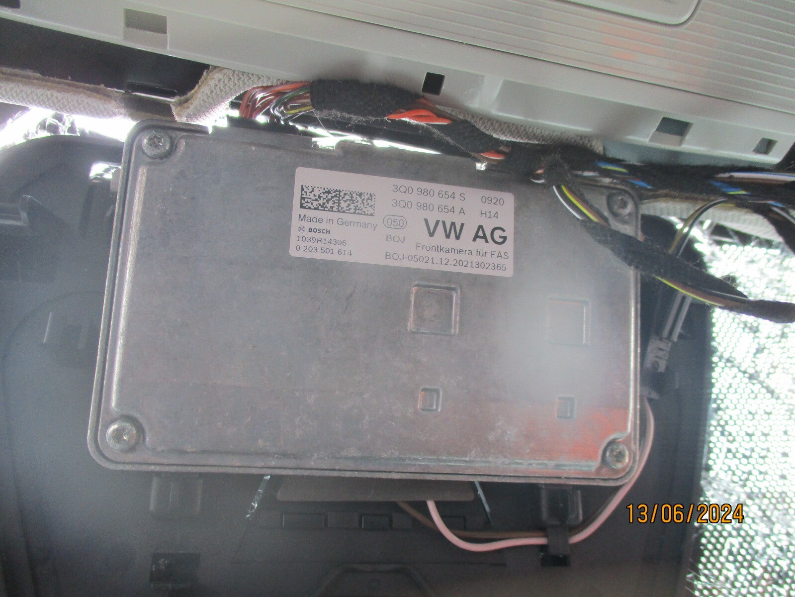 2020 VW VOLKSWAGEN T ROC FRONT LANE ASSIST PARKING CAMERA 3Q0980654S
