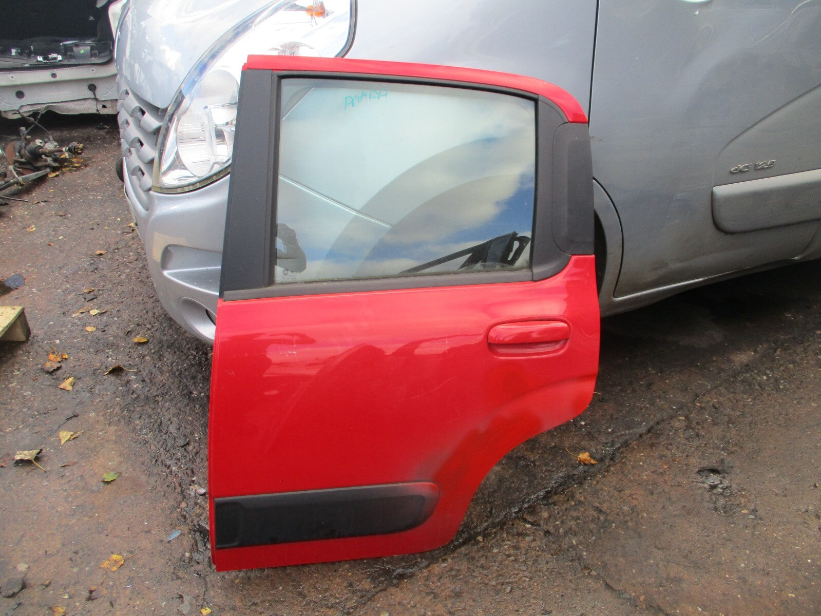 FIAT PANDA MK3 2019 NSR PASSENGER SIDE REAR COMPLETE DOOR AMORE RED 078/A
