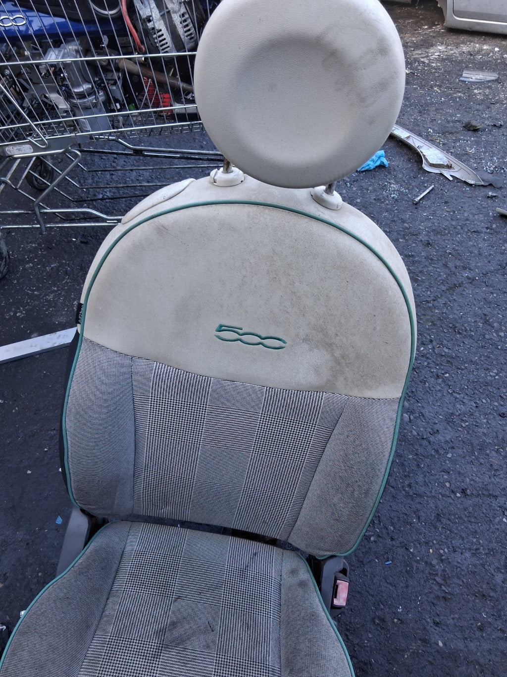 2015 FIAT 500 LOUNGE MK1 OSF DRIVER SIDE FRONT RIGHT COMPLETE SEAT