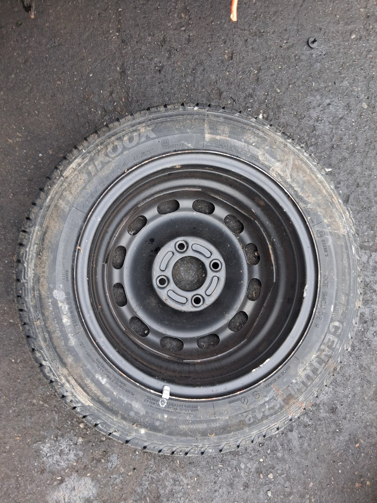 2006 FORD FIESTA MK6 14 INCH SPACE SAVER SPARE WHEEL WITH TYRE 175/65R14