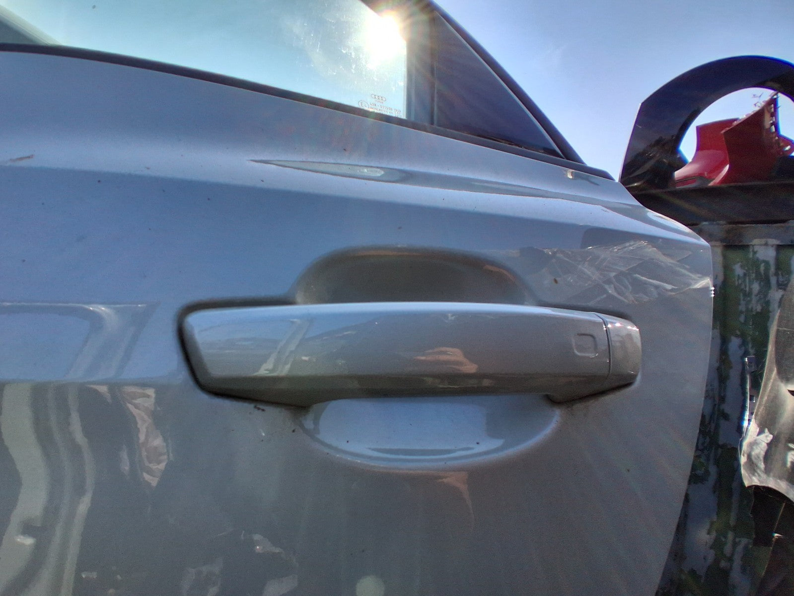 2023 AUDI A1 MK2 HATCH NSR PASSENGER REAR DOOR HANDLE DEW SILVER MET LX7E X7E