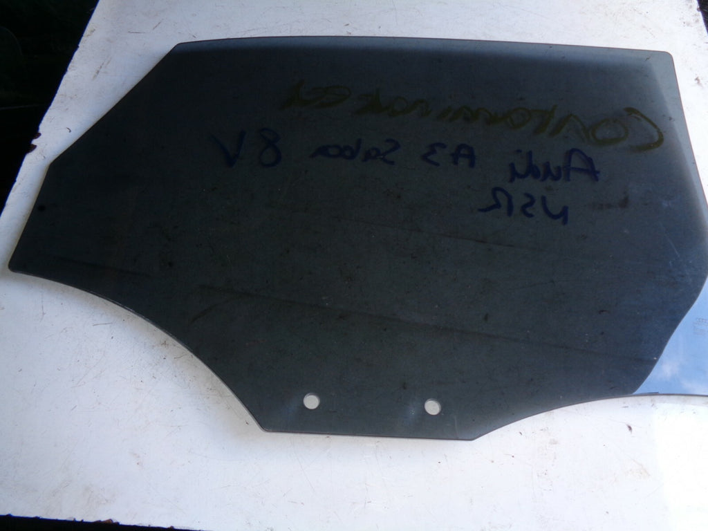 AUDI A3 8V RHD NSR PASSENGER SIDE REAR DOOR WINDOW GLASS
