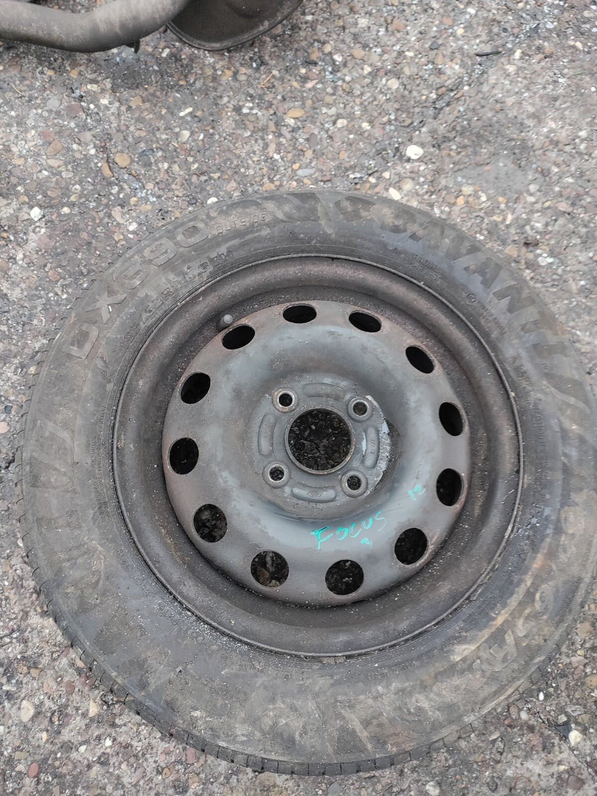 2002 FORD FOCUS MK1 14 INCH STEEL WHEEL WITH TYRE 185/65R14 REF 3