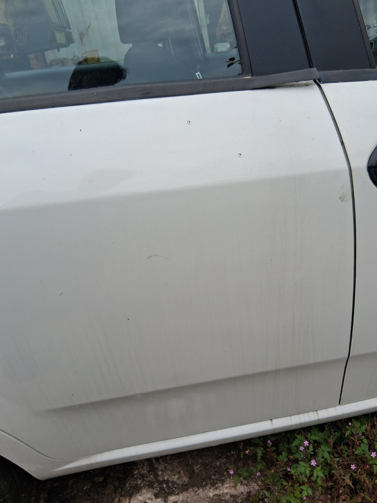 2014 FIAT PUNTO FACELIFT 5 DOOR MK3 OSR COMPLETE DRIVER SIDE REAR DOOR WHITE