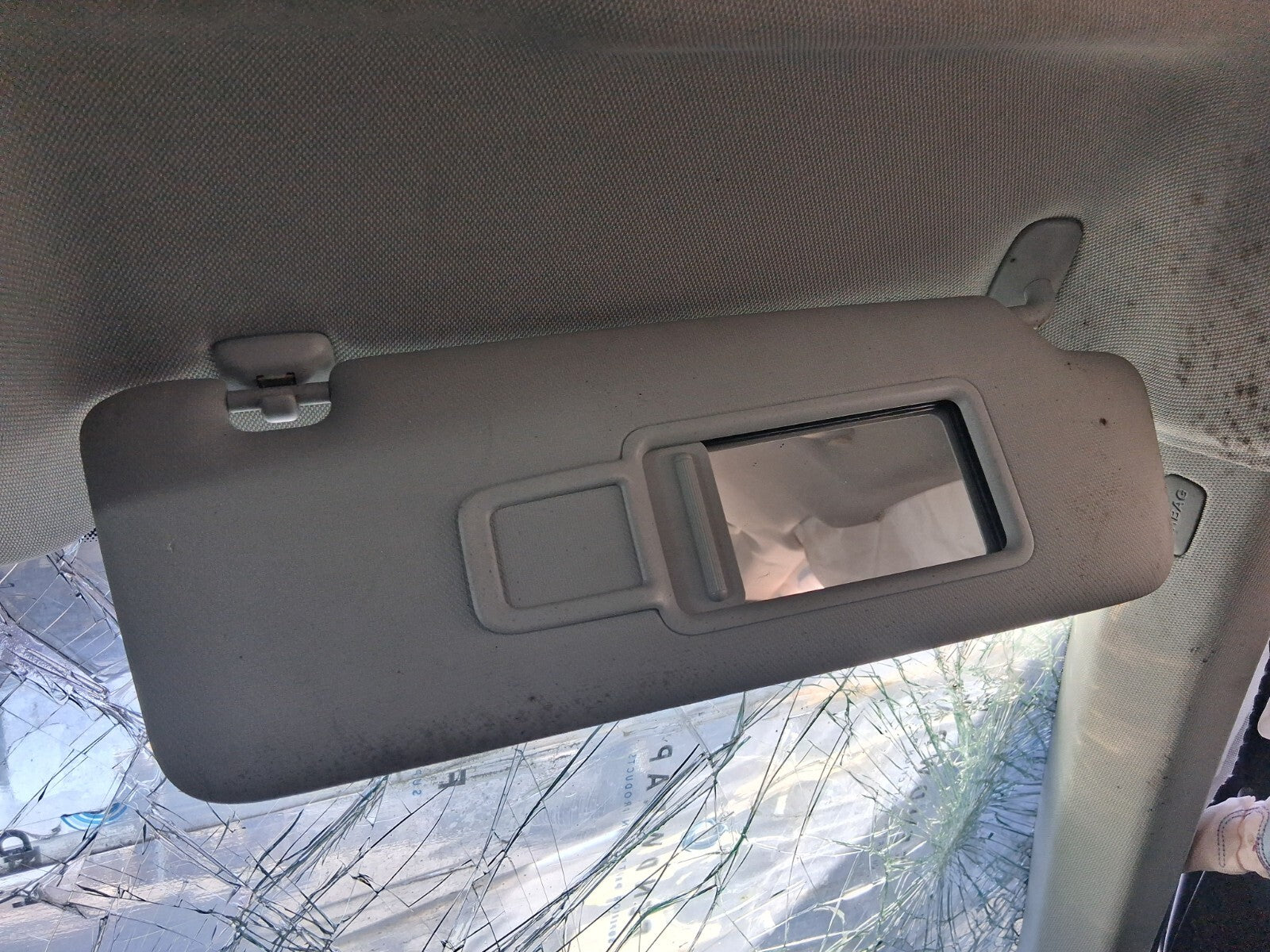 2016 AUDI Q3 8U OSF DRIVER SIDE RIGHT FRONT INTERIOR SUN VISOR SHADE