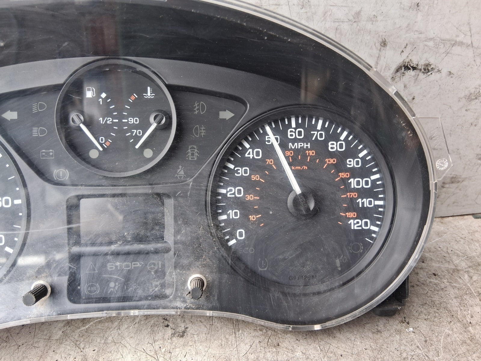 2018 CITROEN BERLINGO MK2 MANUAL SPEEDOMETER INSTRUMENT CLUSTER 9801642580