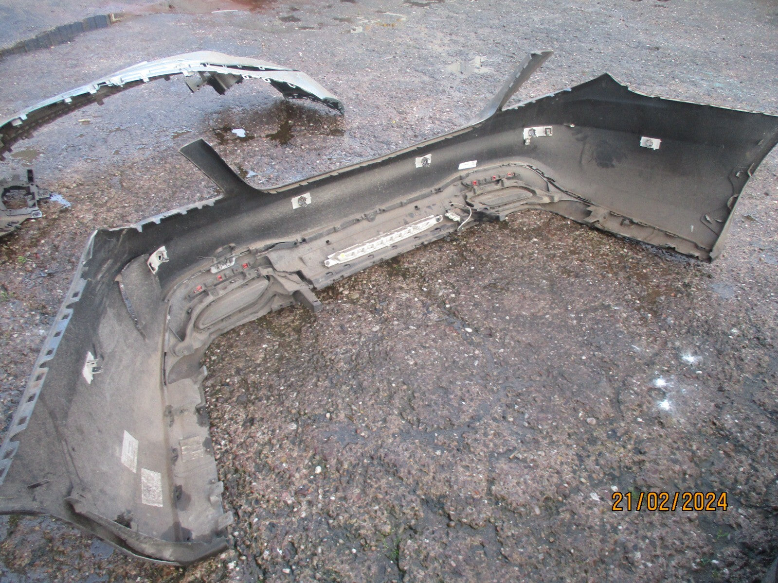 MERCEDES BENZ S CLASS W222 2017 REAR BUMPER DIFFUSER GREY DAMAGED