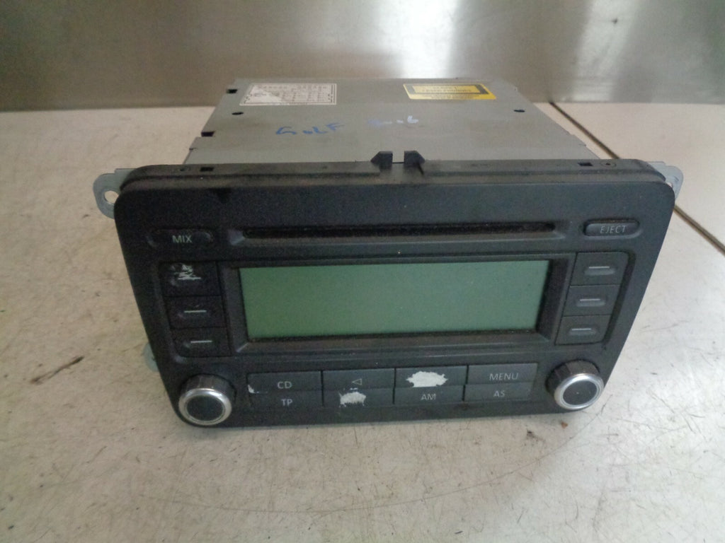 VW VOLKSWAGEN GOLF 2006 CD PLAYER RADIO STEREO HEAD UNIT 1K0035186P