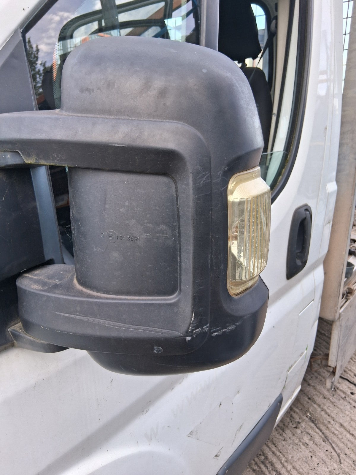 2014 CITROEN RELAY MK3 NSF PASSENGER SIDE WING MIRROR BLACK