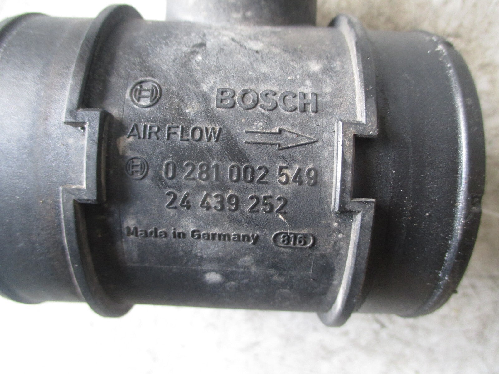 VAUXHALL ASTRA 2005 COMBO 1.3  AIR FLOW METER 0281002549