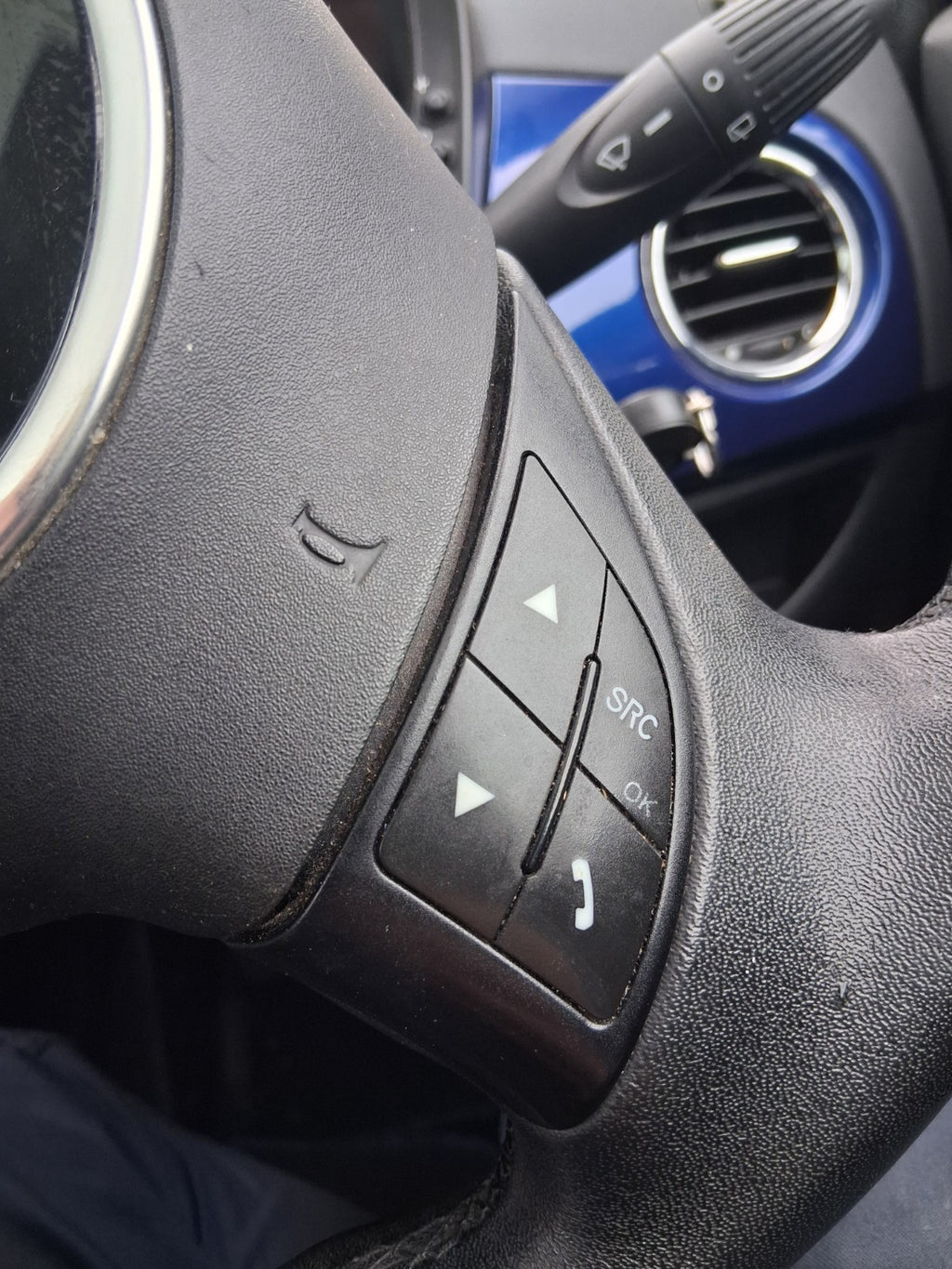 2010 FIAT 500 LOUNGE MK1 MULTIFUNCTIONAL STEERING WHEEL WITHOUT AIRBAG