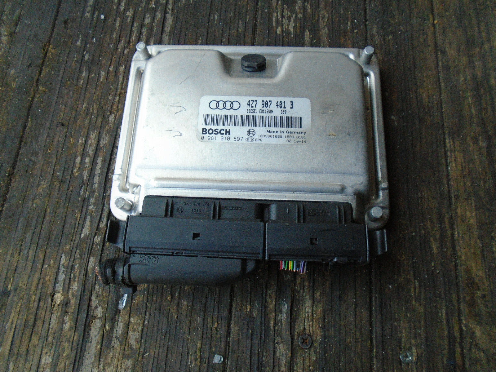 AUDI A6 ALLROAD 2002 2.5 DIESEL ECU ENGINE CONTROL MODULE UNIT 4Z7907401B