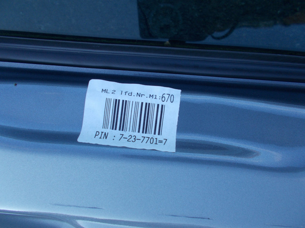 VOLKSWAGEN GOLF PLUS 2009 HATCHBACK NSF PASSENGER SIDE FRONT DOOR GREY