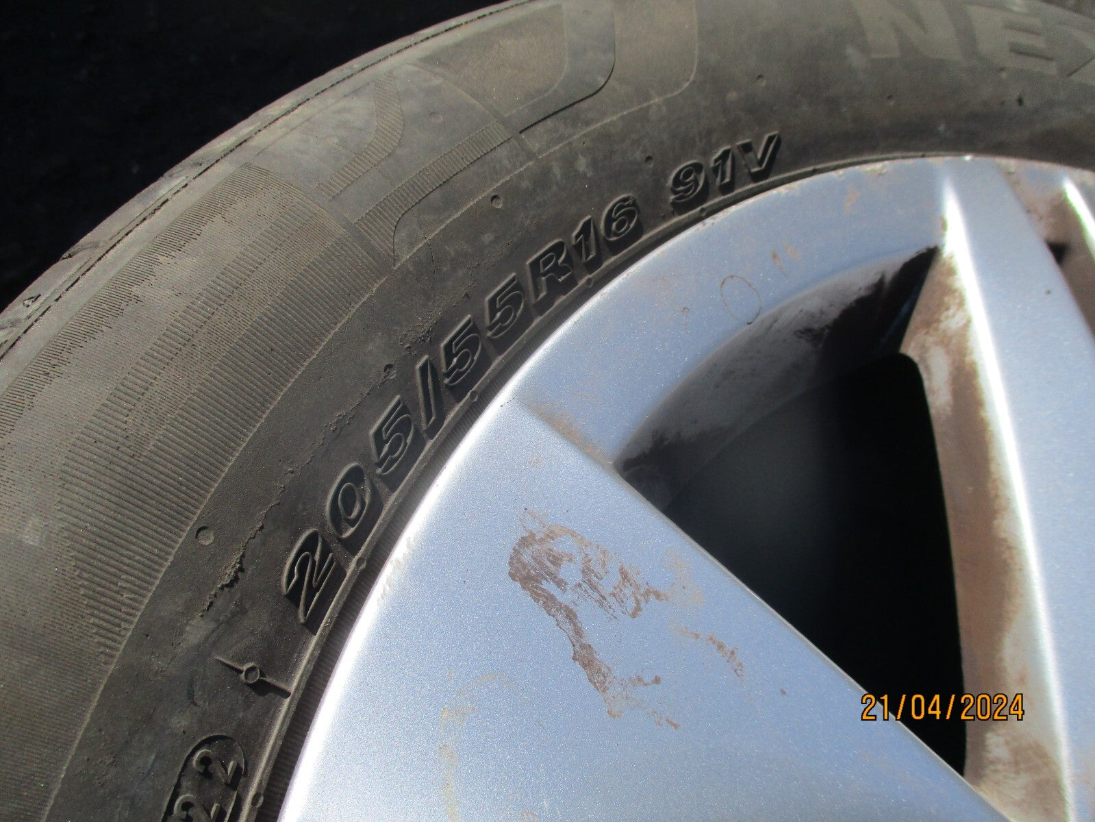2023 VW VOLKSWAGEN GOLF MK8 16 INCH ALLOY WHEEL WITH TYRE 205/55R16 REF 3