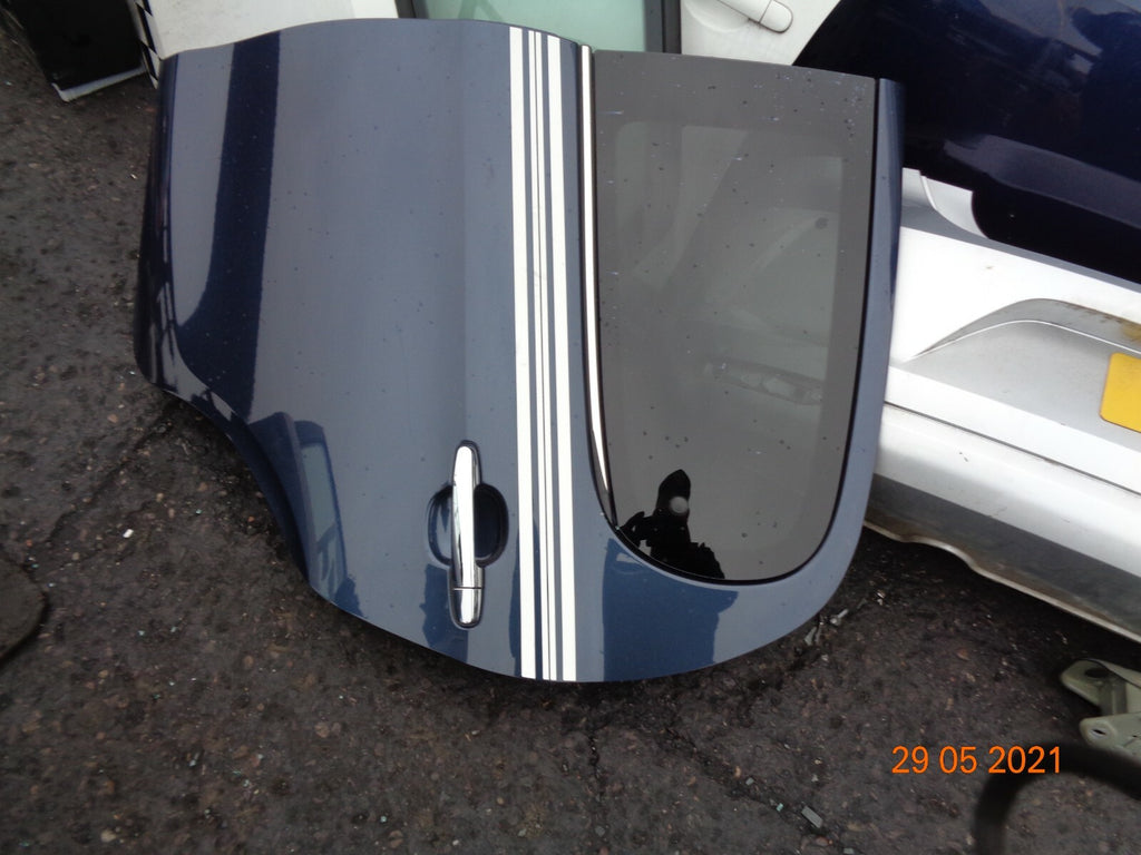 PEUGEOT 108 2018 NSR PASSENGER SIDE REAR DOOR BLUE WHITE STRIP GLASS WINDOW