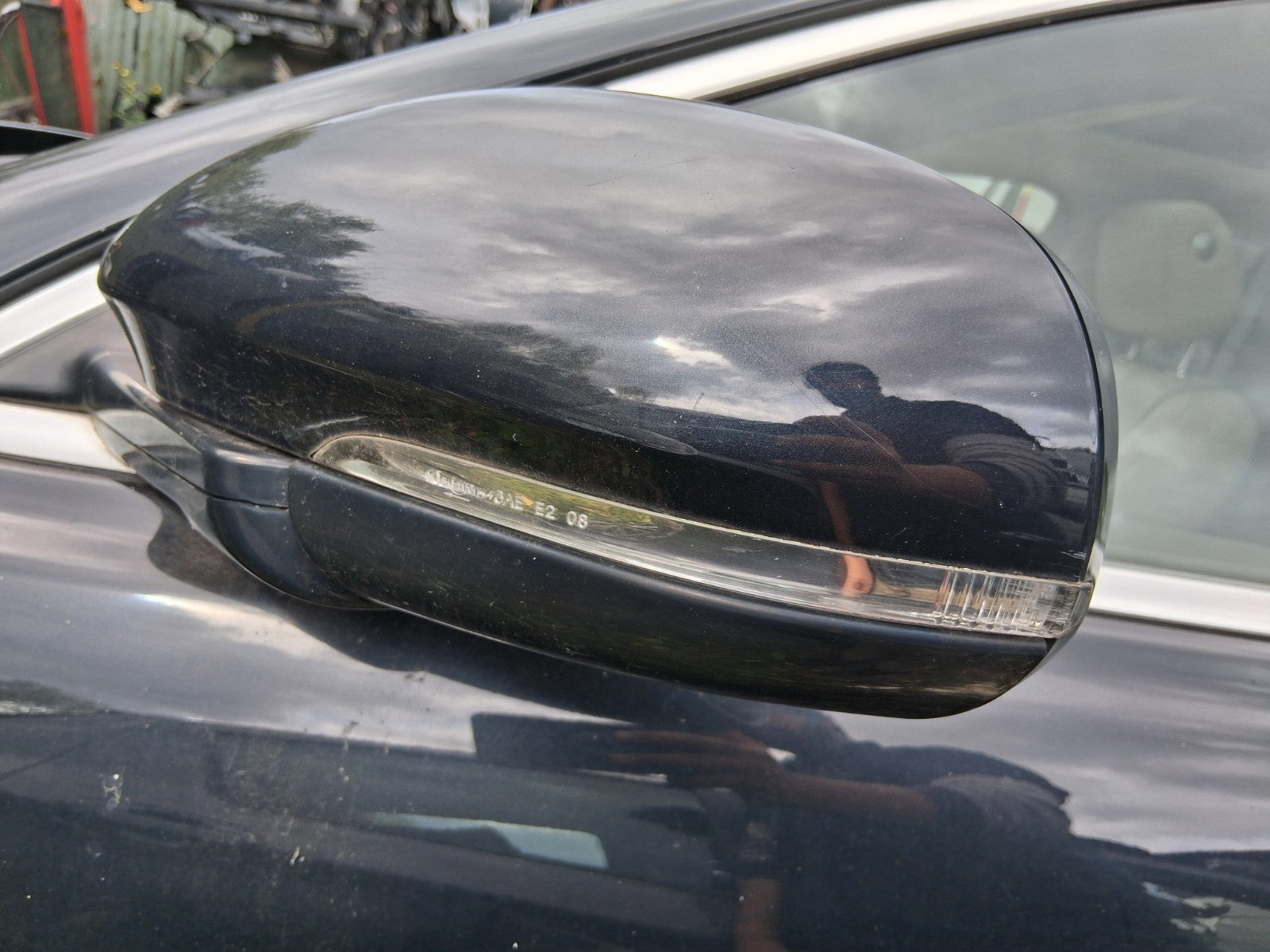 2012 JAGUAR XJ X351 NSF PASSENGER SIDE FRONT LEFT ELECTRIC WING MIRROR BLACK