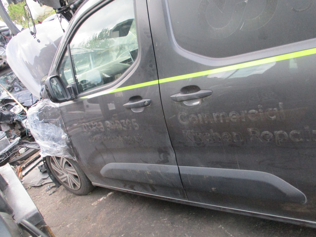 PEUGEOT PARTNER MK3 2022 NSF PASSENGER SIDE FRONT BARE DOOR GREY PLATINUM KVL