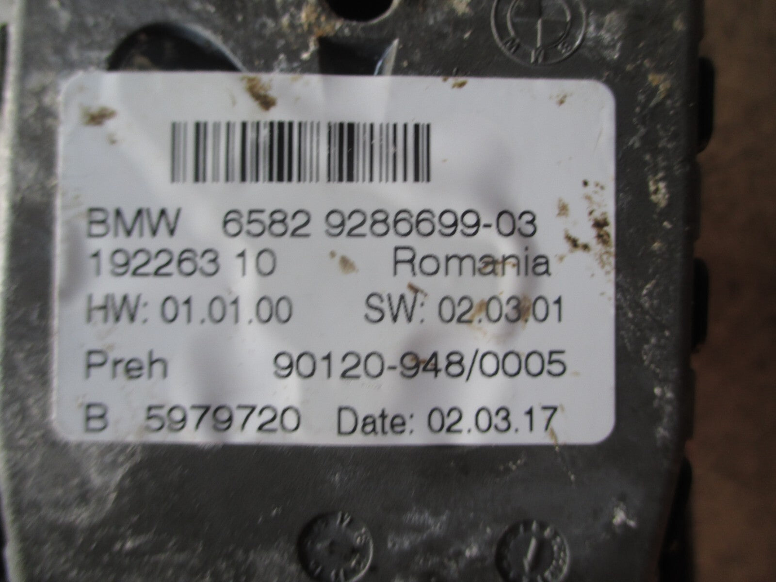 BMW F30 3 SERIES 2017 I DRIVE MULTIMEDIA CONTROLLER SWITCH 9286699