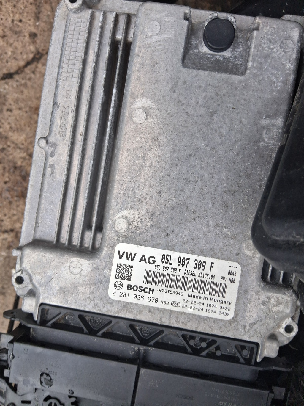 2023 VW VOLKSWAGEN CARAVELLE T6.1 2.0 TDI ECU ENGINE CONTROL UNIT 05L907309F