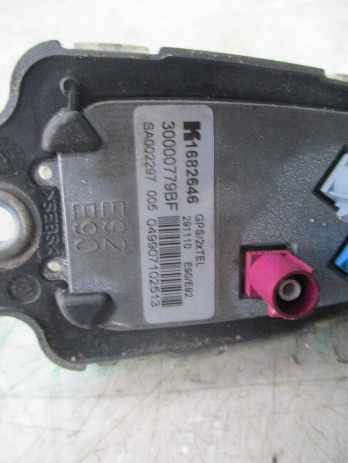2008 BMW 3 SERIES E90 GPS ANTENNA CONTROL MODULE 6929347-05