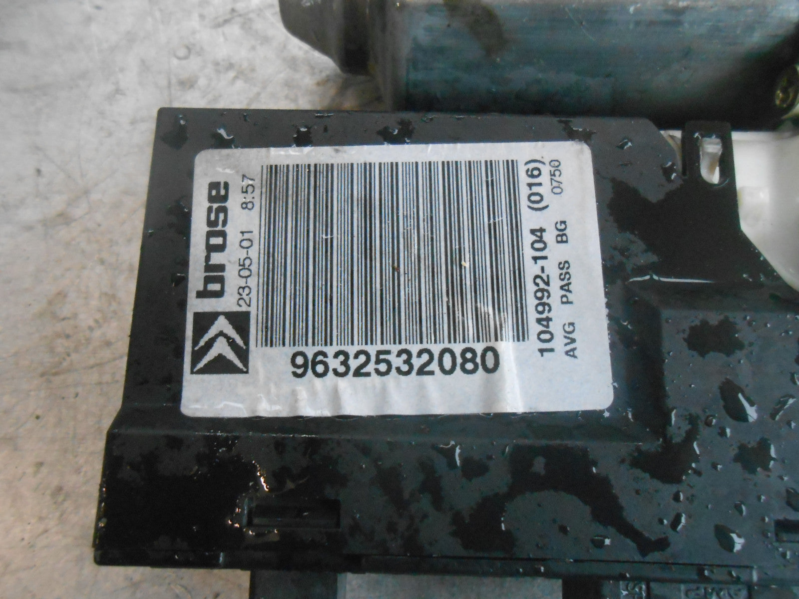 CITROEN C5 DC DE (MK1) 2002 NSF PASSENGER SIDE FRONT WINDOW MOTOR 9632532080