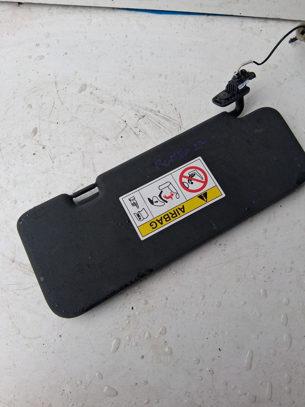 2022 ALFA ROMEO STELVIO NSF PASSENGER SIDE FRONT LEFT SUN VISOR 210708ODM7321