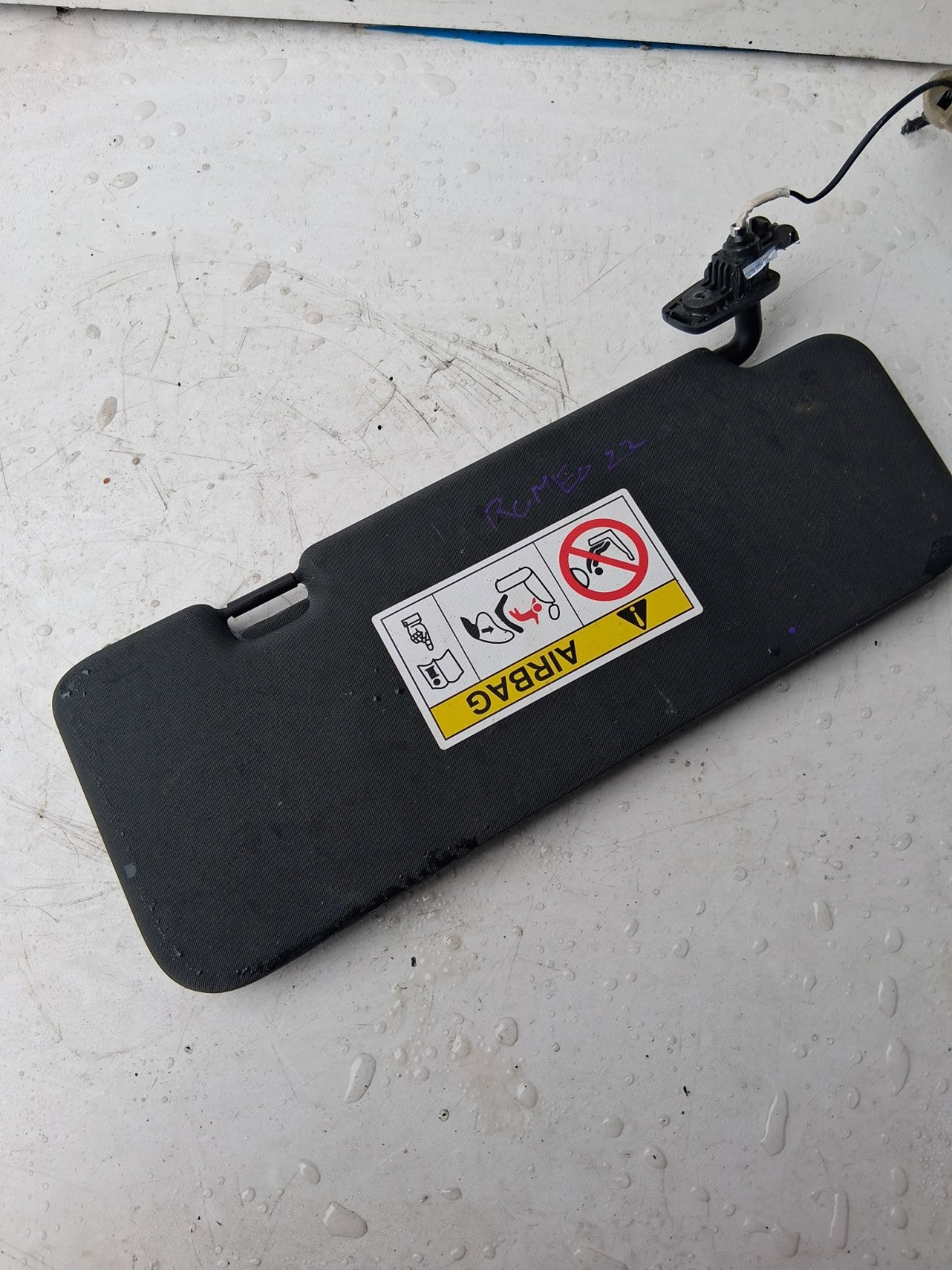 2022 ALFA ROMEO STELVIO NSF PASSENGER SIDE FRONT LEFT SUN VISOR 210708ODM7321
