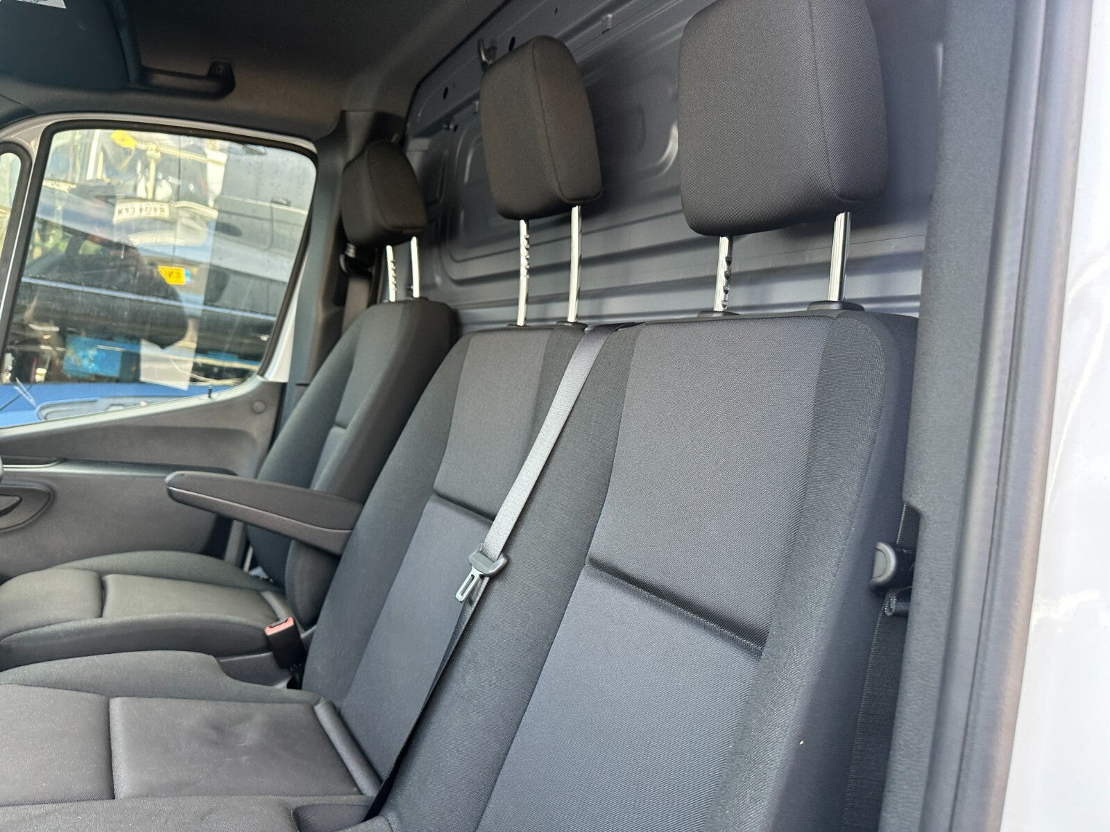 2024 MERCEDES SPRINTER W907 NS PASSENGER SIDE TWIN DOUBLE SEAT SET WITH BASE