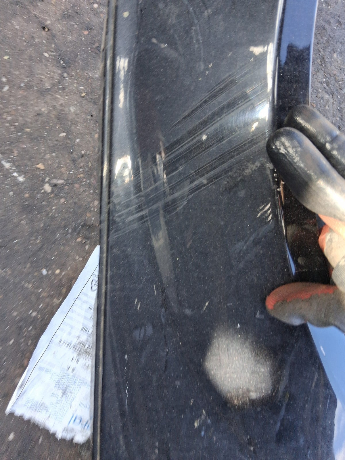 MERCEDES BENZ C CLASS 2009 W204 OSF DRIVER SIDE FRONT WING PANEL BLACK 197