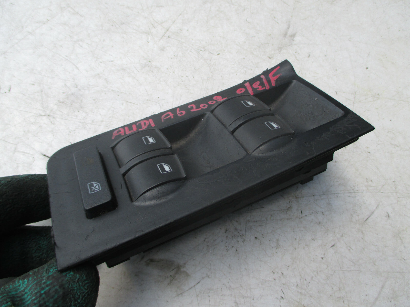AUDI A6 2002 OSF DRIVER FRONT WINDOW LOCK CONTROL SWITCH 4B2959522 4B0959851B