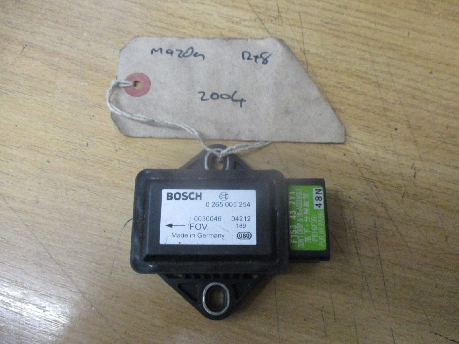 MAZDA RX8 SE17 COUPE 1.3 2004 ACCELERATION YAW RATE SENSOR UNIT 0265005254