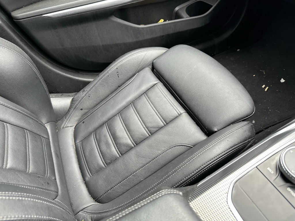 2019 BMW 3 SERIES G20 M SPORT NSF PASSENGER SIDE FRONT LEATHER SEAT BLACK