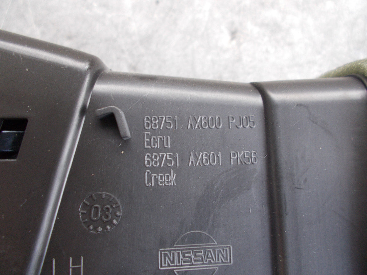 NISSAN MICRA K12 2004 MK3 NS PASSENGER SIDE AIR VENT 68751 AX600 PJ05