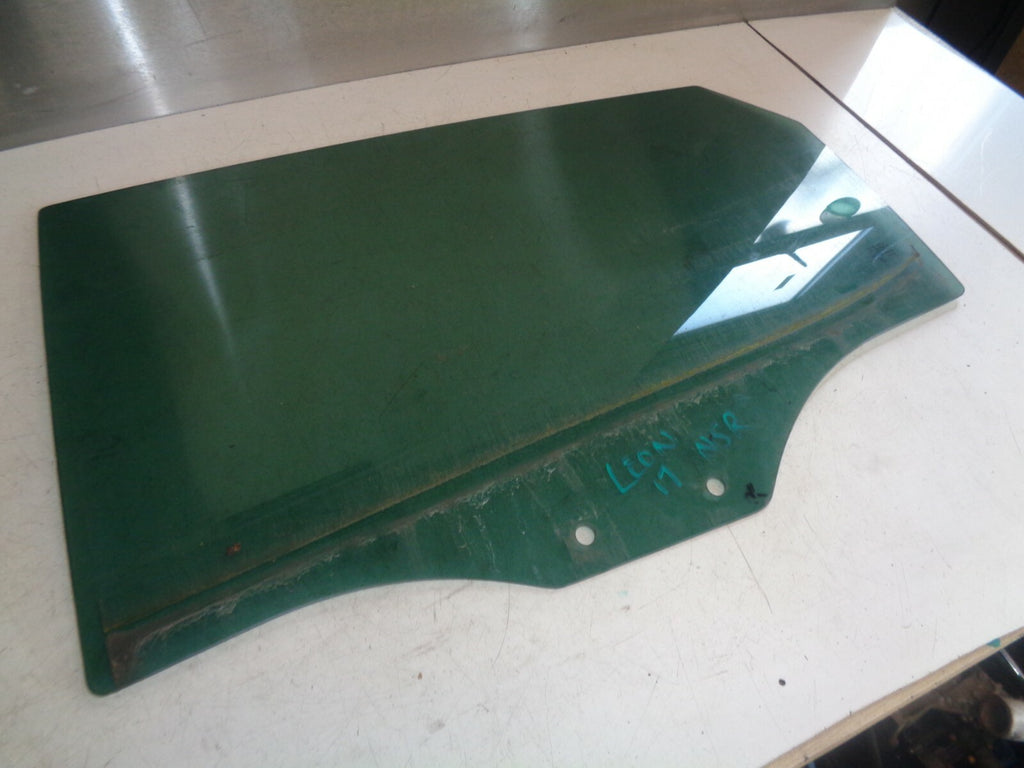 SEAT LEON MK3 2017 NSR PASSENGER SIDE REAR DOOR WINDOW GLASS