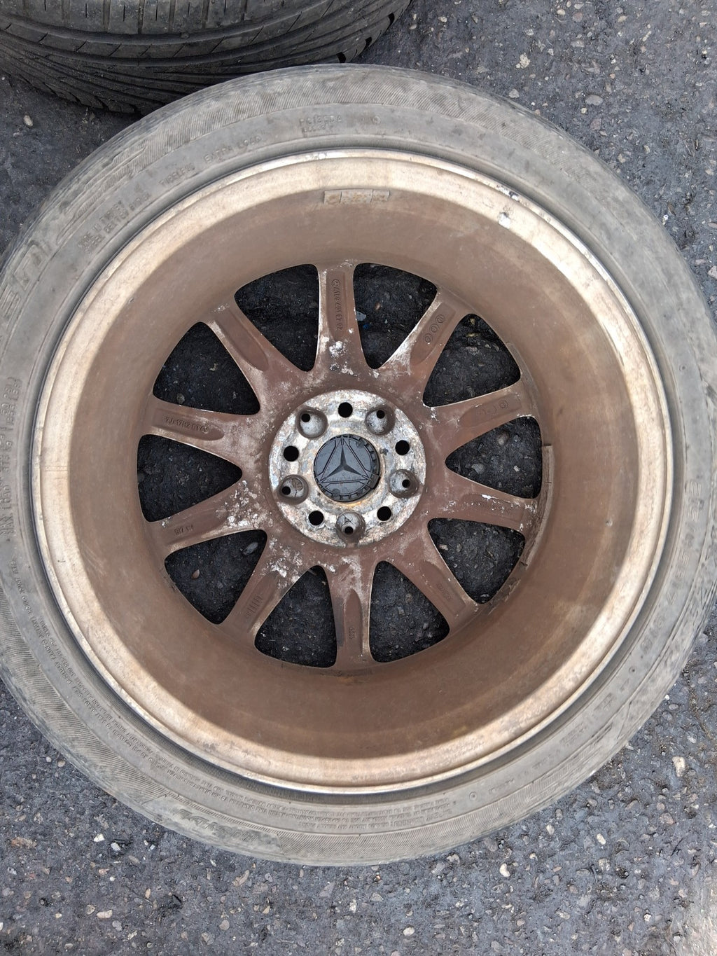 2008 MERCEDES B CLASS W245 17 INCH ALLOY WHEEL WITH TYRE 215/45R17