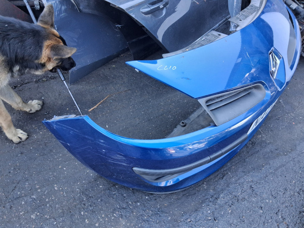 2008 RENAULT CLIO MK3 COMPLETE FRONT BUMPER BLUE