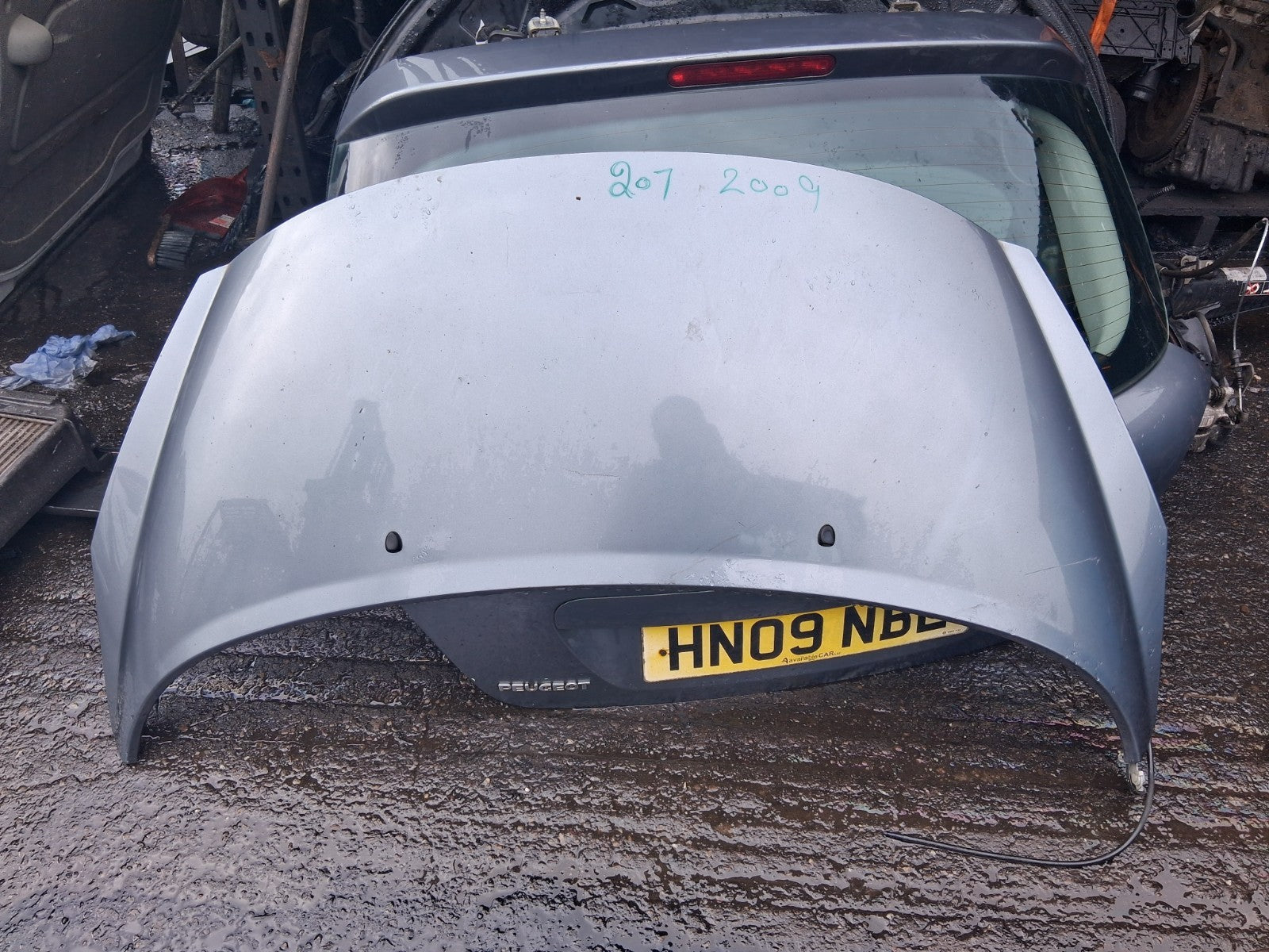 2009 PEUGEOT 207 FRONT BONNET HOOD PANEL GREY