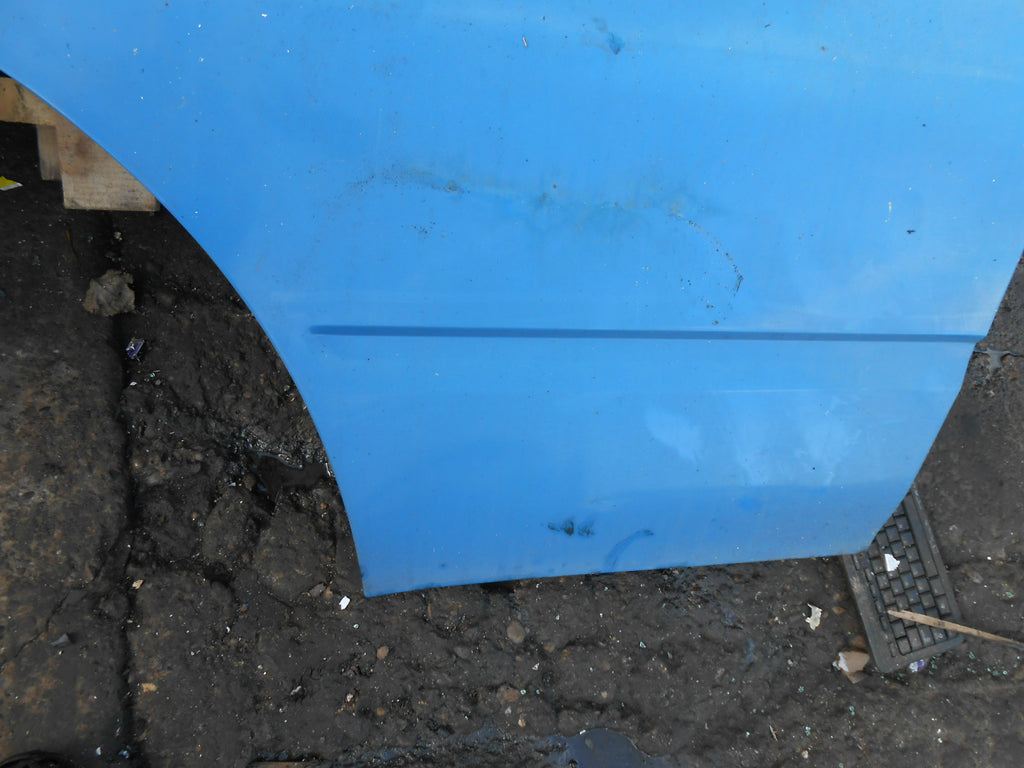 FORD TRANSIT MK6 2000 - 2006 NSF COMPLETE PASSENGER FRONT DOOR & GLASS BLUE