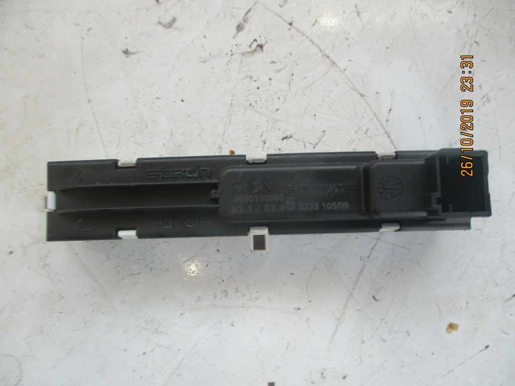 PEUGEOT 207 2009 SEAT BELT AIRBAG WARNING LIGHTS DISPLAY PANEL 9665103980