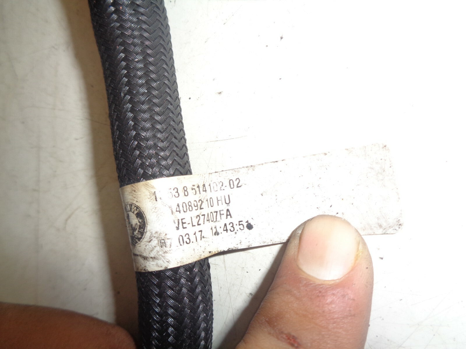 BMW 3 SERIES F30 2015 DIESEL FUEL LEAK OFF PIPE 8514102