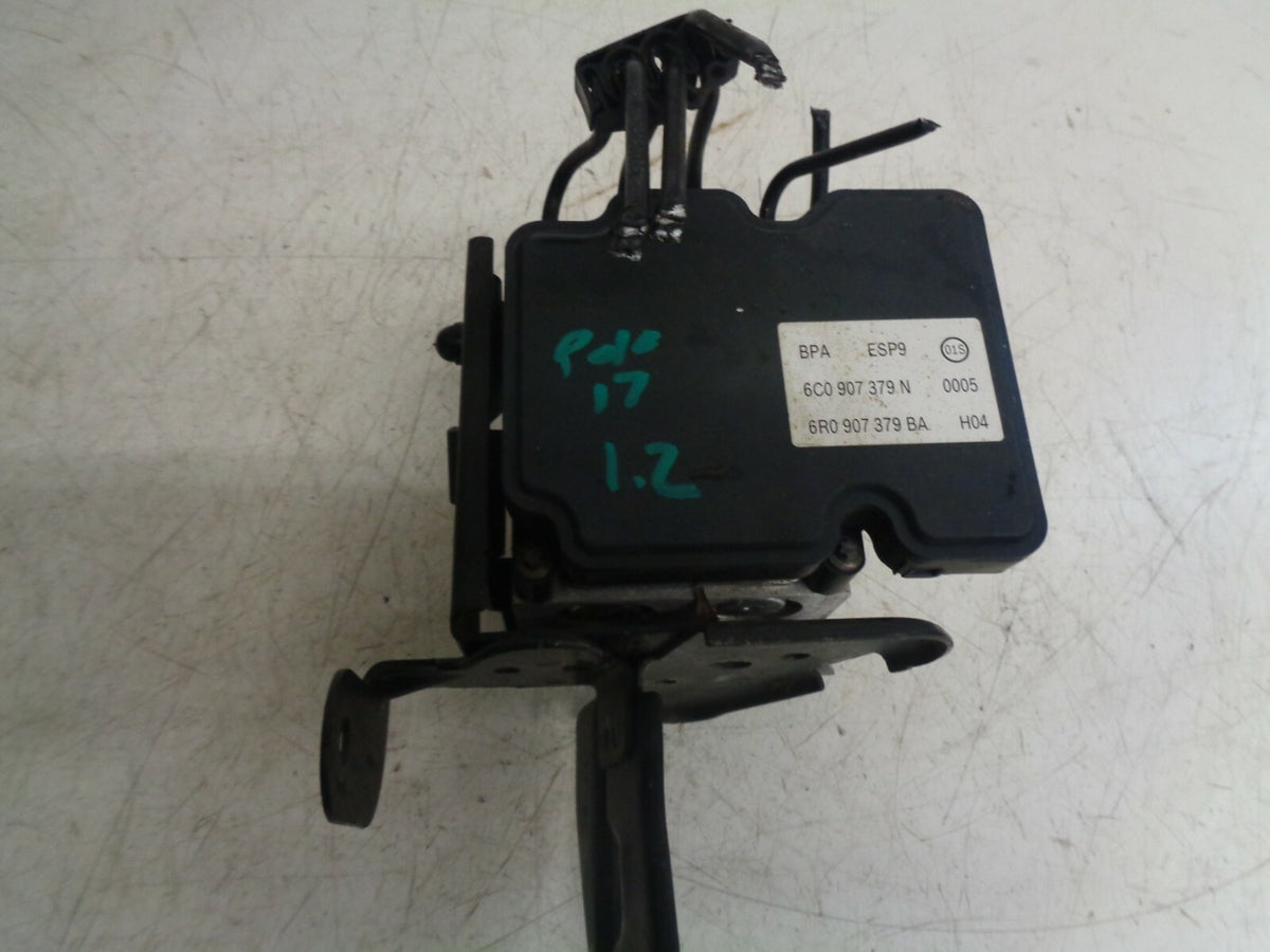 VW VOLKSWAGEN POLO 6R 2017  SEAT IBIZA 1.2 TSI ABS PUMP & MODULATOR 6C0907379N