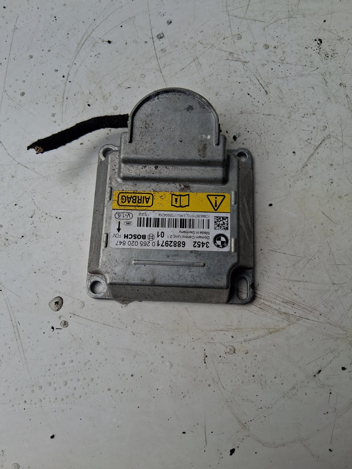 BMW F30 3 SERIES 2017 AIRBAG CONTROL ECU MODULE UNIT  34526882971