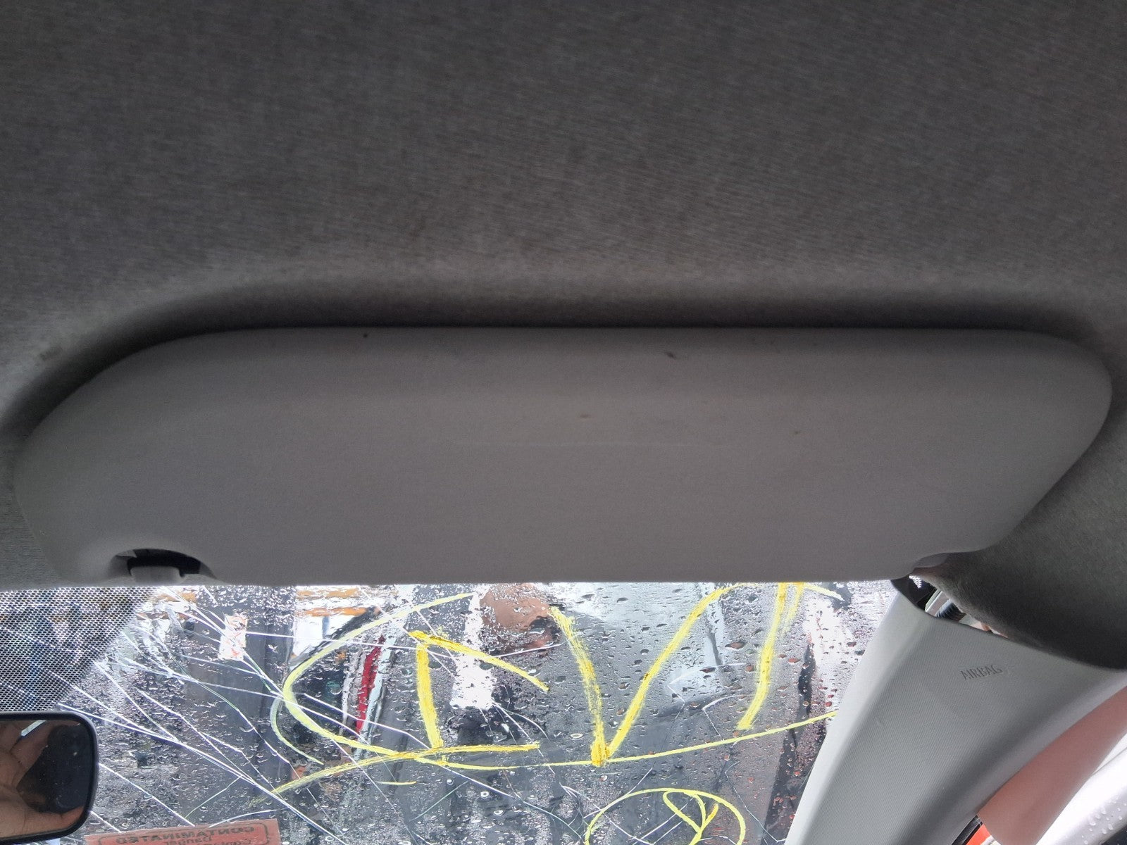 2019 PEUGEOT 108 3 DOOR MK2 OSF DRIVER SIDE FRONT RIGHT SUN VISOR SHADE